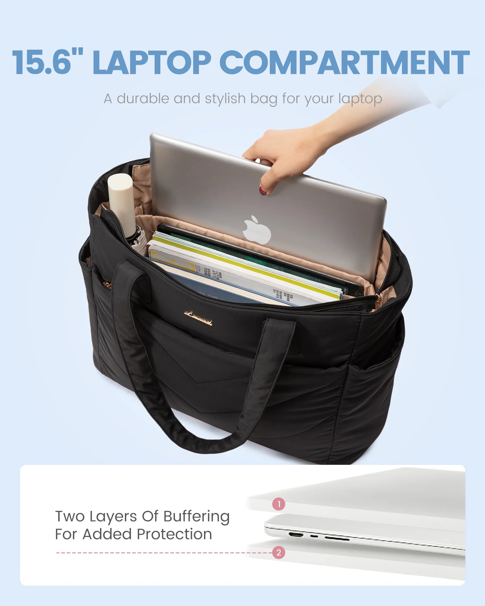 JMT-300426 Spacious Laptop Tote Backpack with Dedicated Compartment for 17-inch Devices