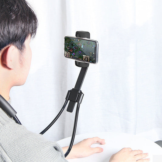 JMT-300618 Neck Hanging Lazy Phone Holder for Comfortable Viewing of Devices Under 6.3 Inches