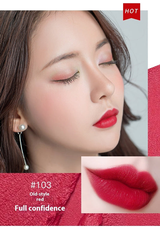 JMT-300874 Nourishing Moisturizing Lipstick - Discoloration Resistant in Retro Red, Aunt Red, Cut Male Color, and Grapefruit Color