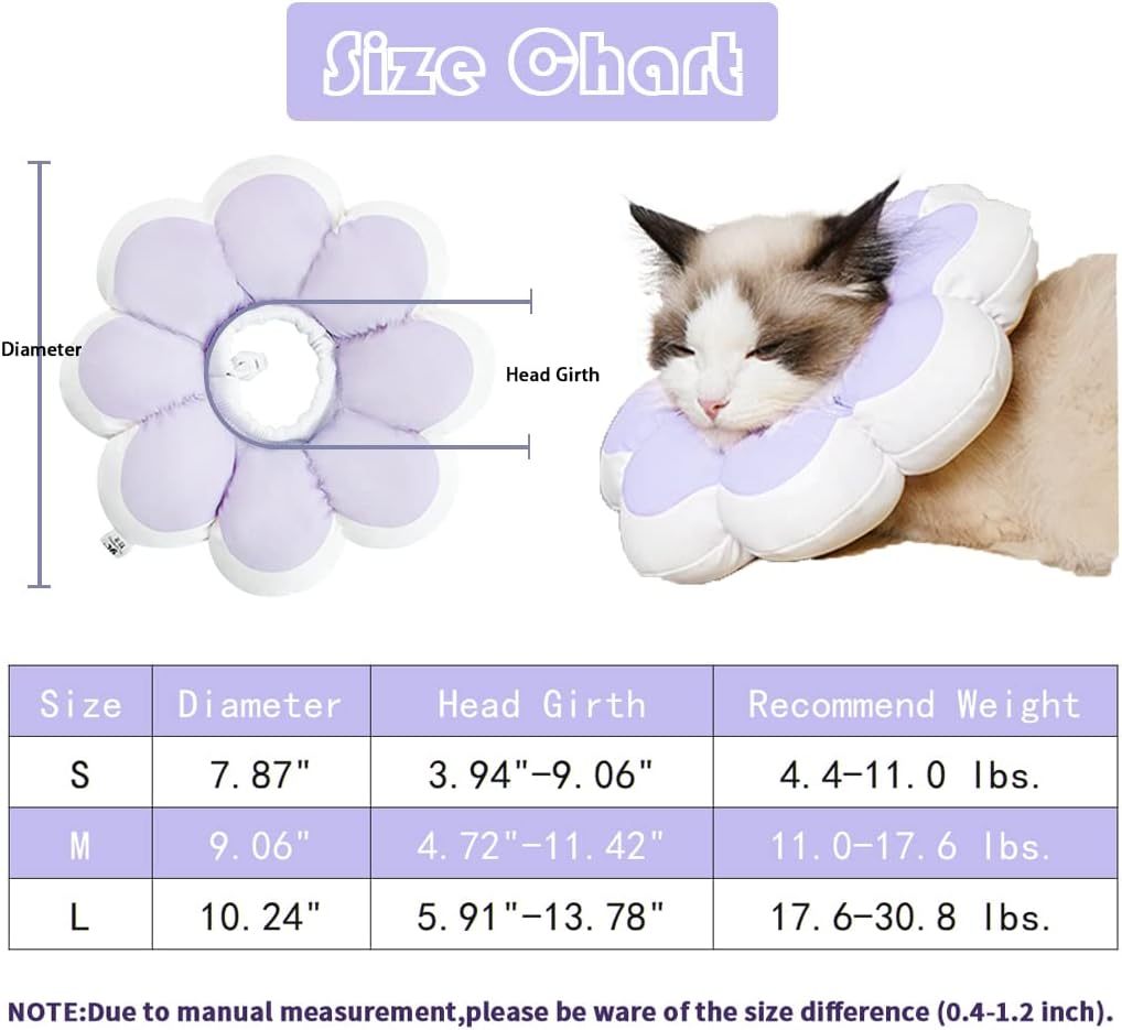 JMT-301258 Soft and Breathable Cat Recovery Cone Collar for Post-Surgery Comfort
