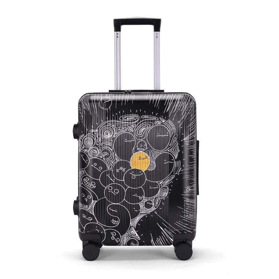 JMT-301322 Custom Printed PC Hard Shell Trolley Suitcase for Travel