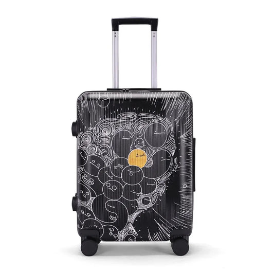 JMT-301322 Custom Printed PC Hard Shell Trolley Suitcase for Travel