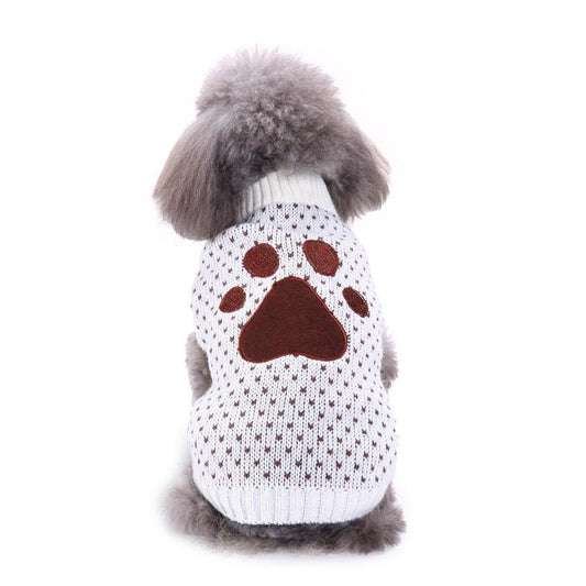 JMT-301386 Cozy Christmas Snowflake Pattern Dog Sweater for Winter Wear