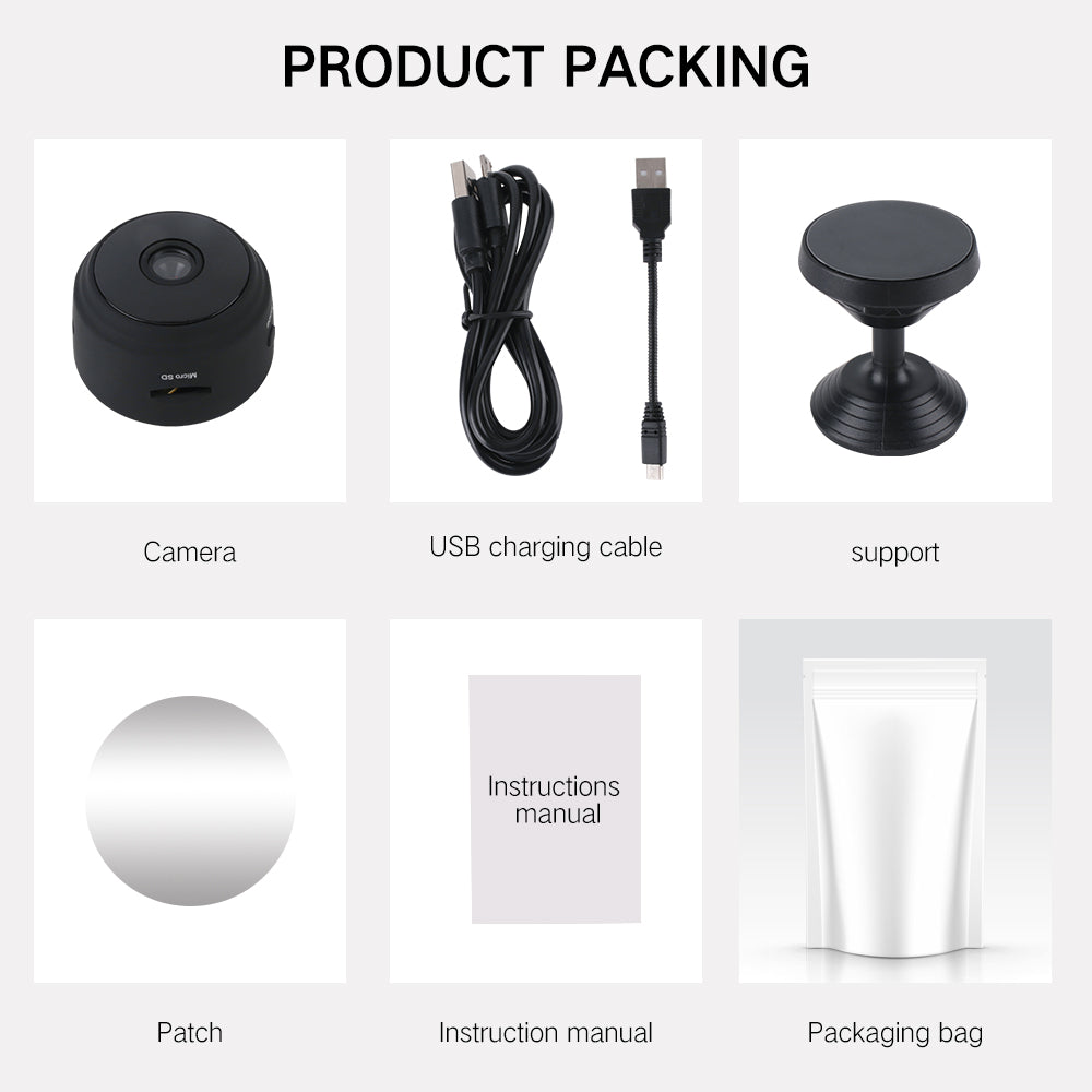 JMT-301578 1080P HD Wireless Night Vision Security Camera with WiFi Connectivity