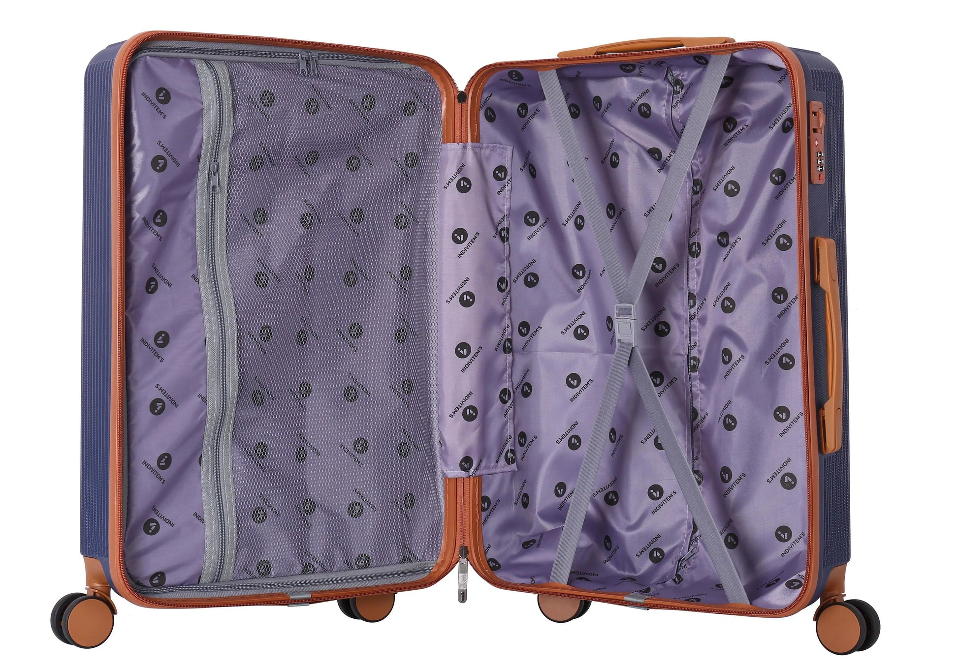 JMT-301642 2024 Colour Coordinated ABS Trolley Luggage Set - Stylish Roller Suitcases for Travel