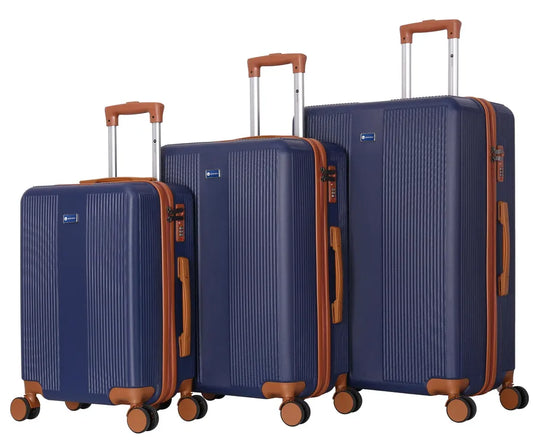 JMT-301642 2024 Colour Coordinated ABS Trolley Luggage Set - Stylish Roller Suitcases for Travel