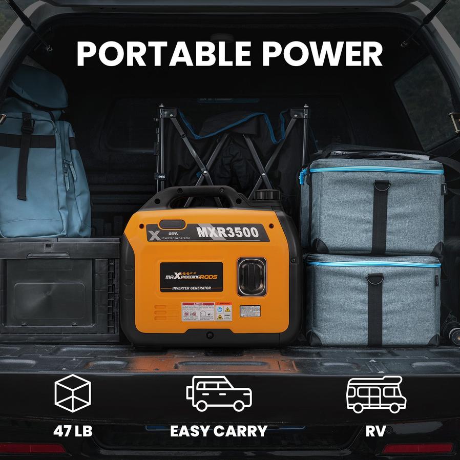 JMT-301642 Compact 3.5KW Ultra Quiet Portable Inverter Generator for Home and Outdoor Use