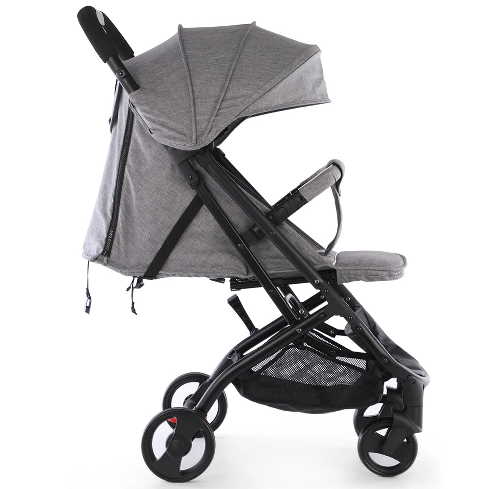 JMT-301770 Lightweight Aluminium Frame Newborn Stroller - Folding Travel System Pushchair Carriage
