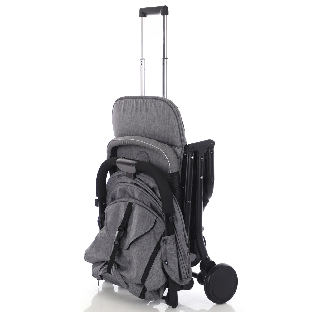 JMT-301770 Lightweight Aluminium Frame Newborn Stroller - Folding Travel System Pushchair Carriage