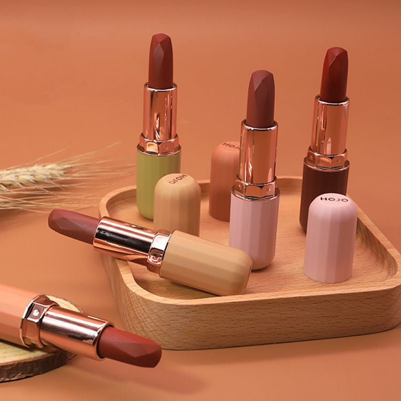 JMT-302026 Mousse Velvet Lipstick Set - Moisturizing Finish, 5 Sticks, 3.8g Each