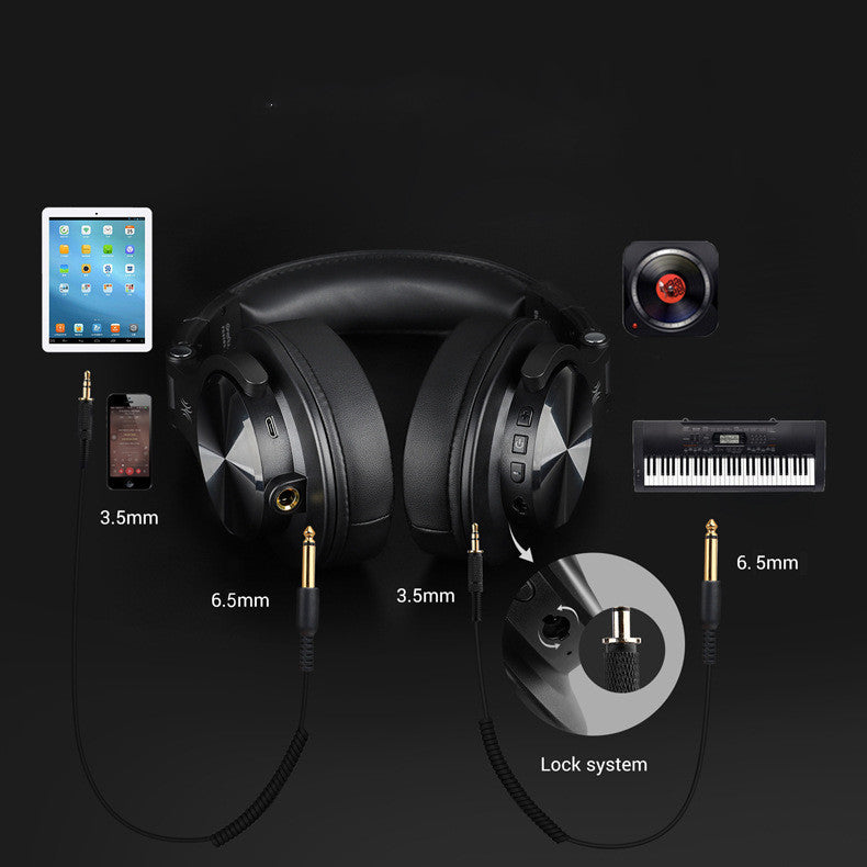 JMT-302410 Wireless Bluetooth Headset with 40mm Speaker, 950mA Battery, and Waterproof Storage Bag