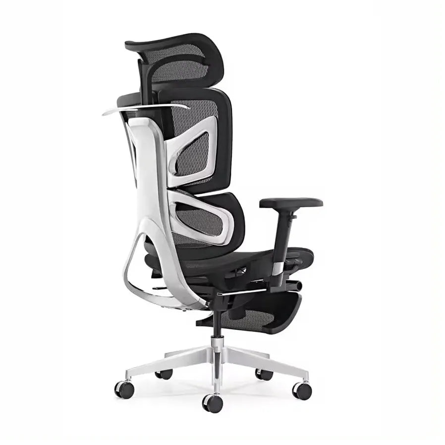 JMT-302666 Ergonomic High Back Office Chair with Modern Fabric Design and Swivel Functionality