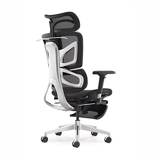 JMT-302666 Ergonomic High Back Office Chair with Modern Fabric Design and Swivel Functionality