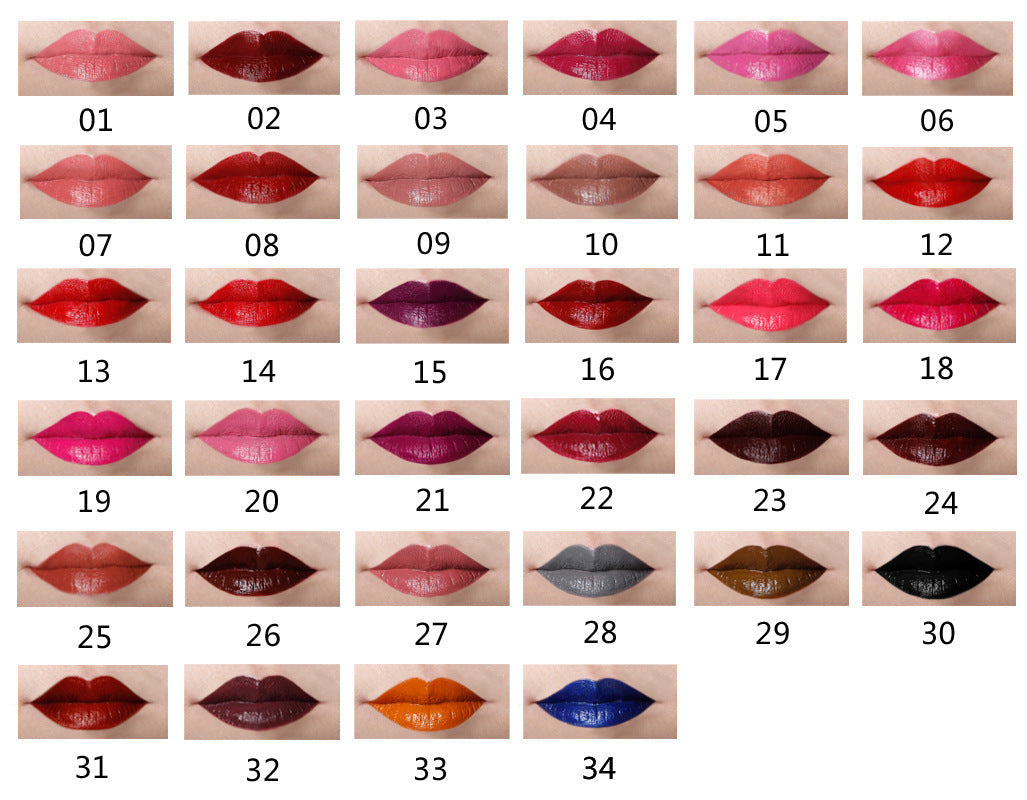 JMT-303178 Colorful Long-Lasting Lip Gloss - 34 Shades Available