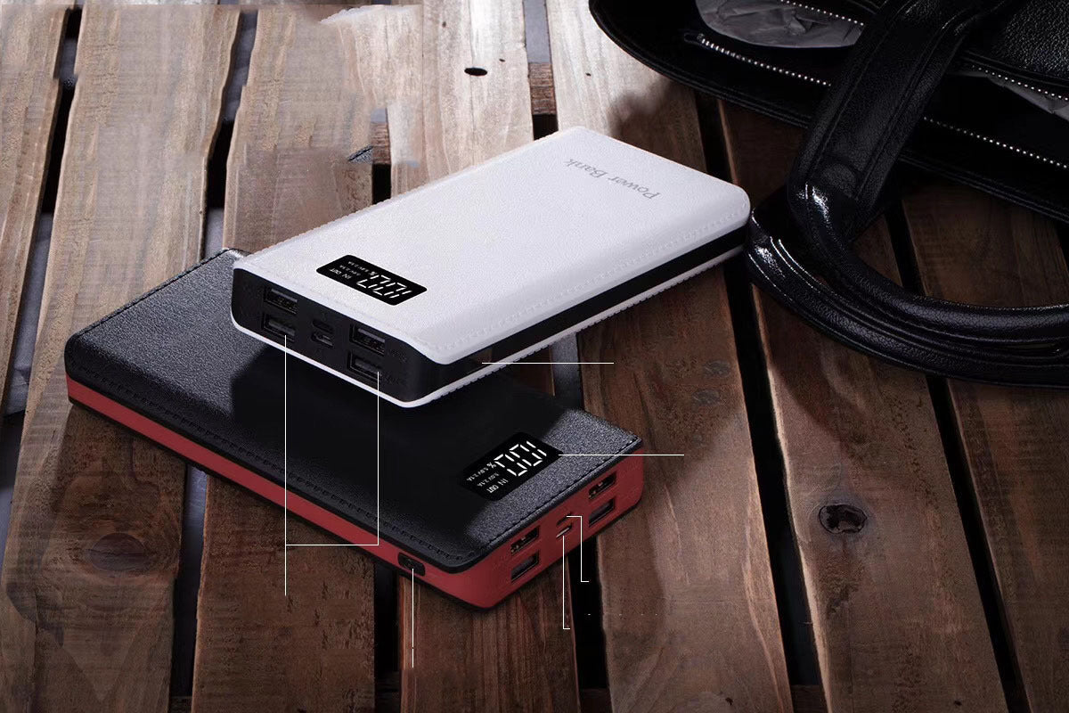JMT-303242 20000mAh Multi-Port Power Bank with Liquid Lithium Ion Battery and Fast Charging Capability