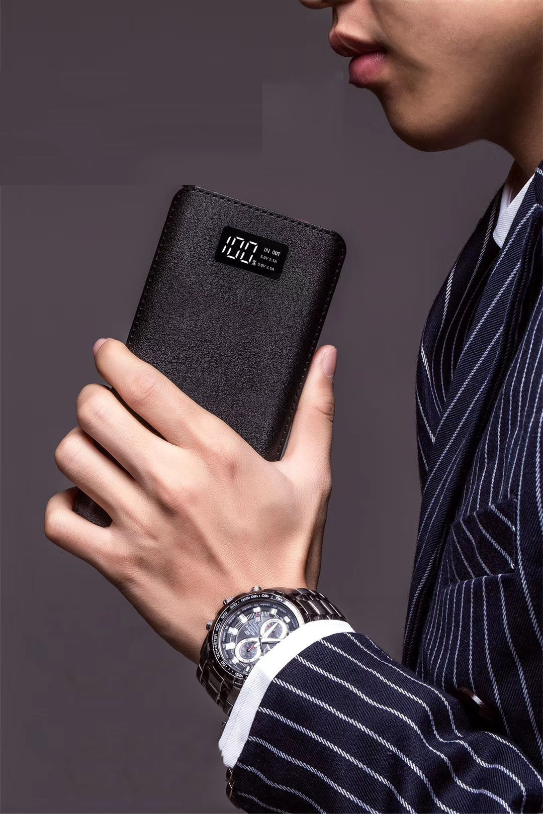 JMT-303242 20000mAh Multi-Port Power Bank with Liquid Lithium Ion Battery and Fast Charging Capability