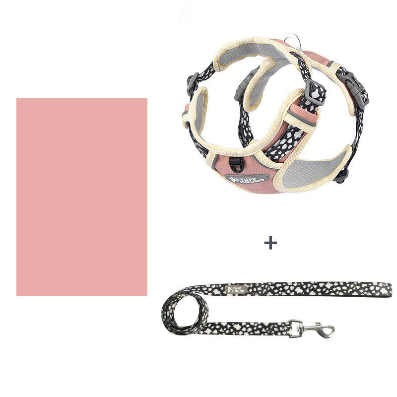 JMT-303242 Adjustable Dog Vest Harness with Drawstring - Suitable for Various Sizes and Weights