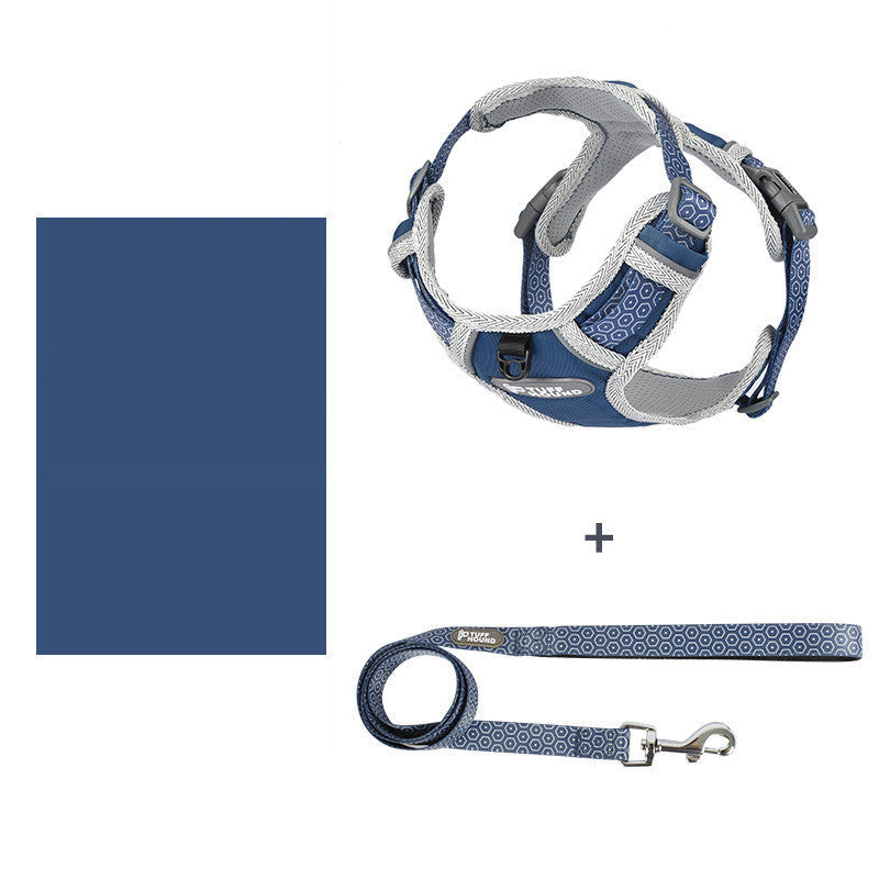 JMT-303242 Adjustable Dog Vest Harness with Drawstring - Suitable for Various Sizes and Weights