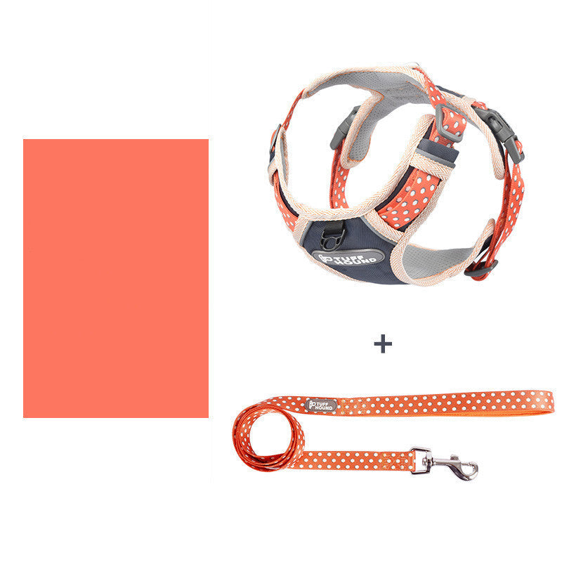 JMT-303242 Adjustable Dog Vest Harness with Drawstring - Suitable for Various Sizes and Weights