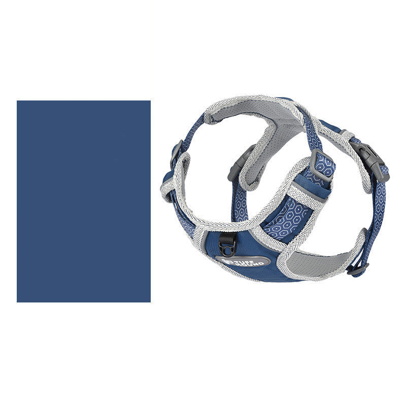 JMT-303242 Adjustable Dog Vest Harness with Drawstring - Suitable for Various Sizes and Weights