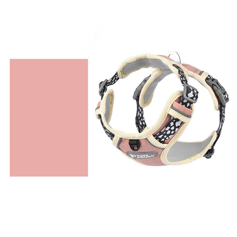 JMT-303242 Adjustable Dog Vest Harness with Drawstring - Suitable for Various Sizes and Weights