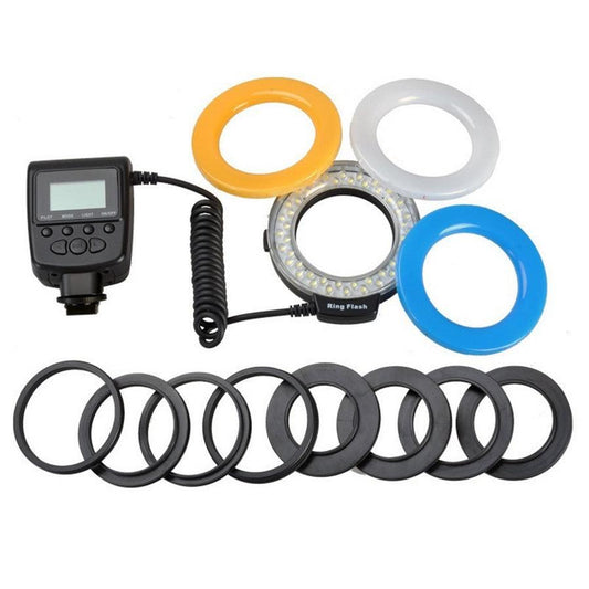 JMT-303434 LED Macro Ring Light for SLR Cameras, Model RF-550D, 5-15cm Effective Range, Adjustable Color Temperature 3000-1500K