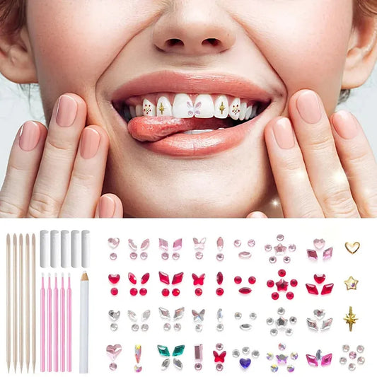 JMT-303434 Tooth Gem Kit with Fashionable Crystals for Teeth Jewelry and Accessories