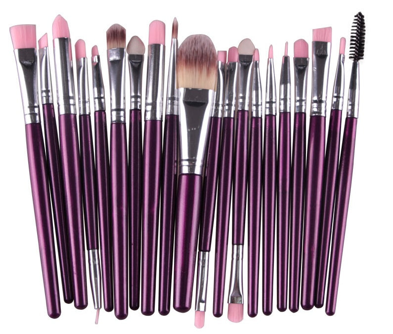 JMT-303498 Makeup Brush Set with Loose Powder, Blush, and Eye Shadow Brushes in OPP Bag