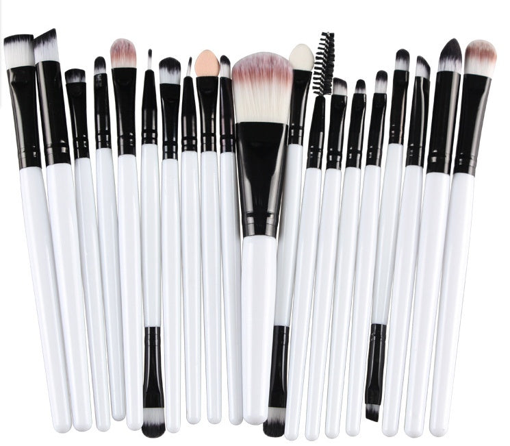 JMT-303498 Makeup Brush Set with Loose Powder, Blush, and Eye Shadow Brushes in OPP Bag