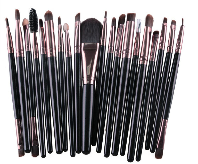 JMT-303498 Makeup Brush Set with Loose Powder, Blush, and Eye Shadow Brushes in OPP Bag