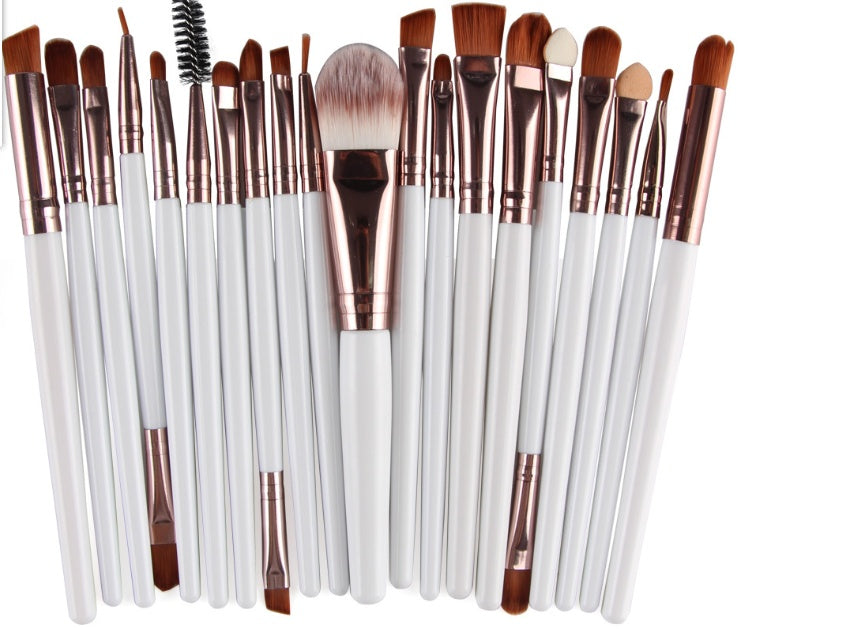 JMT-303498 Makeup Brush Set with Loose Powder, Blush, and Eye Shadow Brushes in OPP Bag