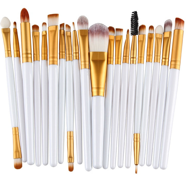 JMT-303498 Makeup Brush Set with Loose Powder, Blush, and Eye Shadow Brushes in OPP Bag