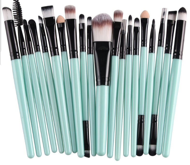 JMT-303498 Makeup Brush Set with Loose Powder, Blush, and Eye Shadow Brushes in OPP Bag