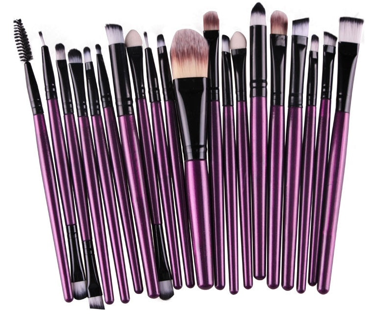 JMT-303498 Makeup Brush Set with Loose Powder, Blush, and Eye Shadow Brushes in OPP Bag