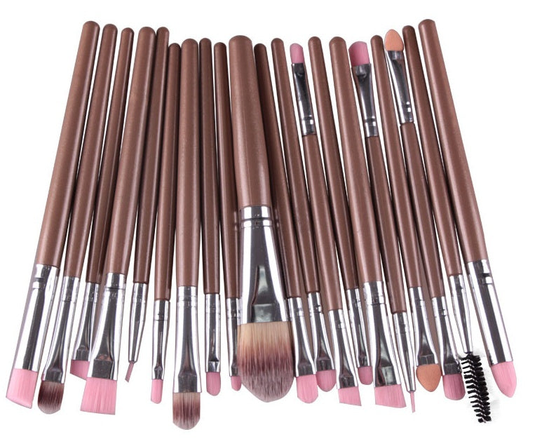 JMT-303498 Makeup Brush Set with Loose Powder, Blush, and Eye Shadow Brushes in OPP Bag