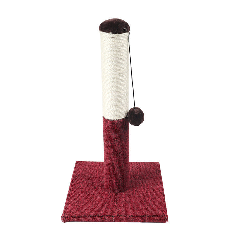 JMT-304074 Elegant Cat Climbing Pole with Plush and Sisal Material, 30x30x50 CM