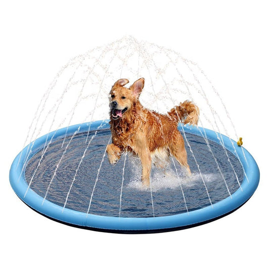 JMT-304138 Outdoor Dog Splash Pad - Anti-Slip Swimming Mat for Summer Fun