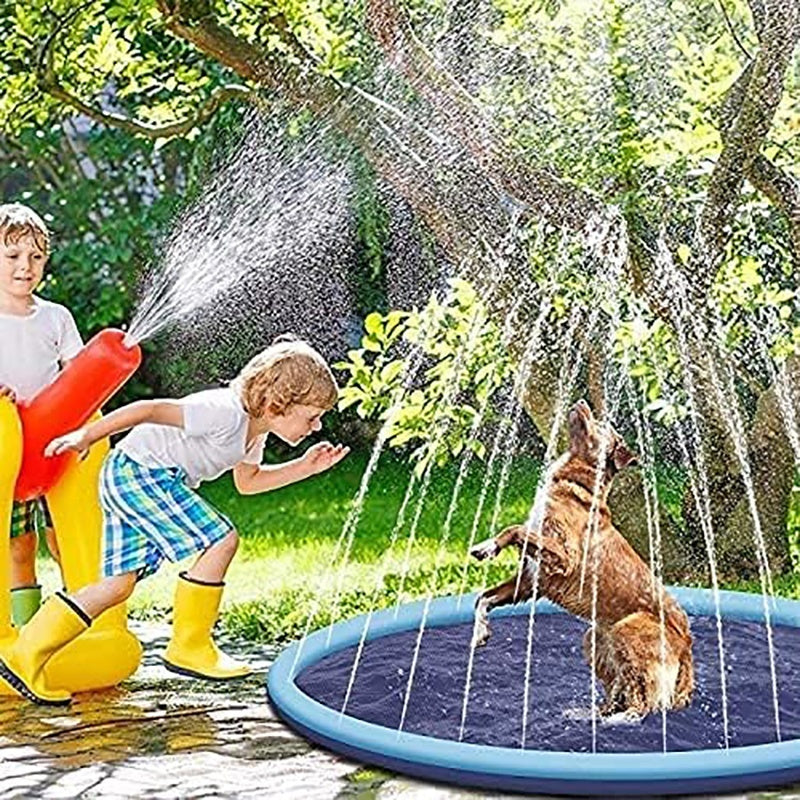 JMT-304138 Outdoor Dog Splash Pad - Anti-Slip Swimming Mat for Summer Fun