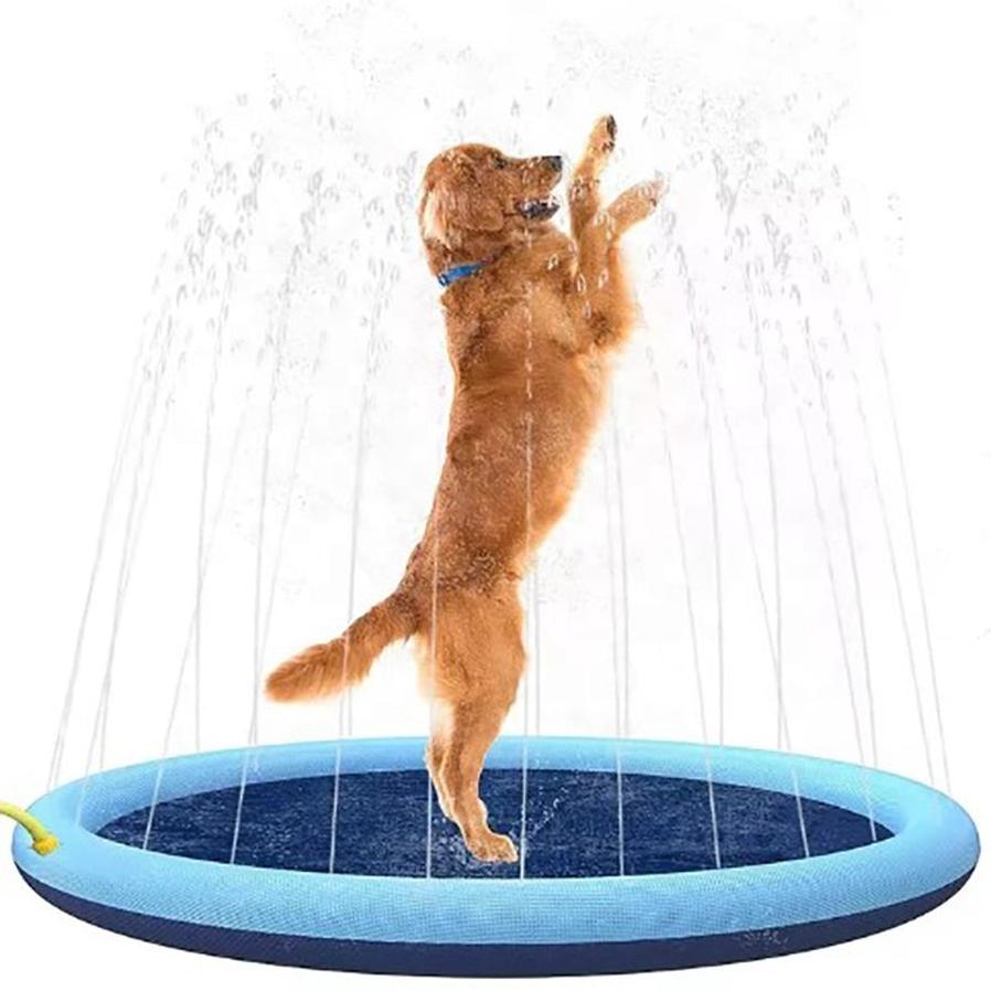 JMT-304138 Outdoor Dog Splash Pad - Anti-Slip Swimming Mat for Summer Fun