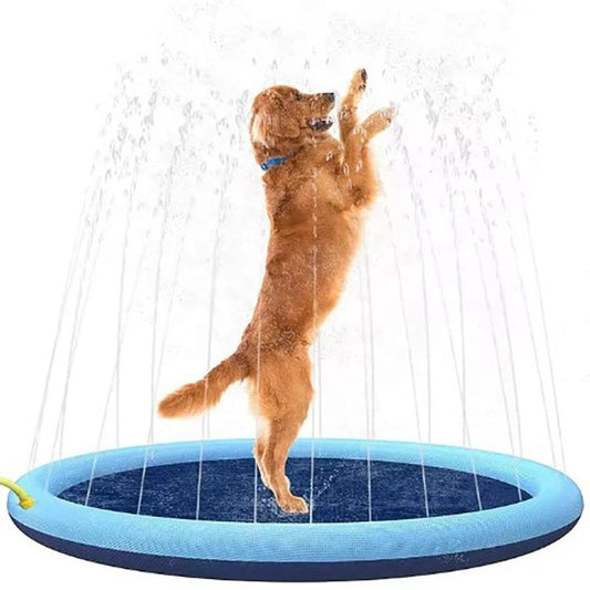 JMT-304138 Outdoor Dog Splash Pad - Anti-Slip Swimming Mat for Summer Fun