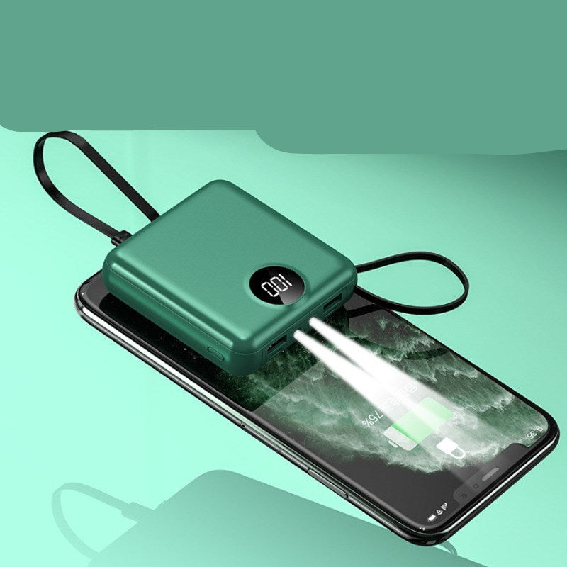 JMT-304394 Compact 10,000 mAh Mini Charger with Cable and Digital Display - Available in Multiple Colors