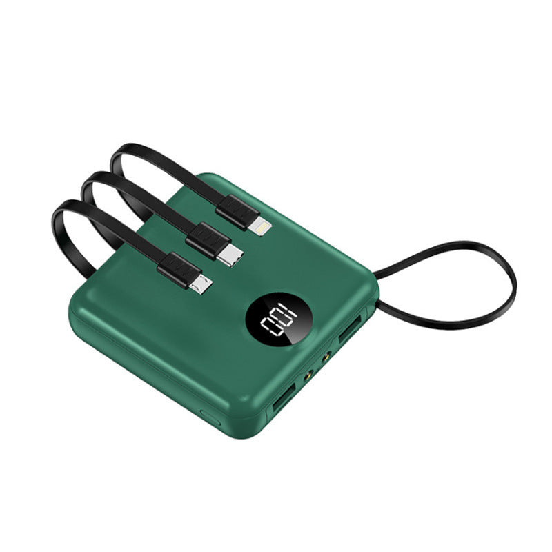 JMT-304394 Compact 10,000 mAh Mini Charger with Cable and Digital Display - Available in Multiple Colors