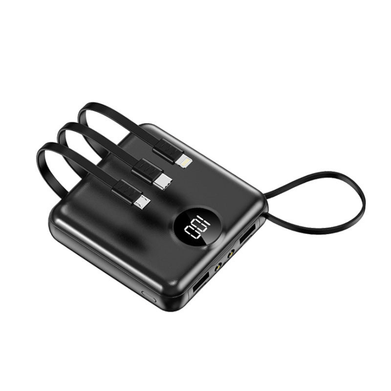 JMT-304394 Compact 10,000 mAh Mini Charger with Cable and Digital Display - Available in Multiple Colors