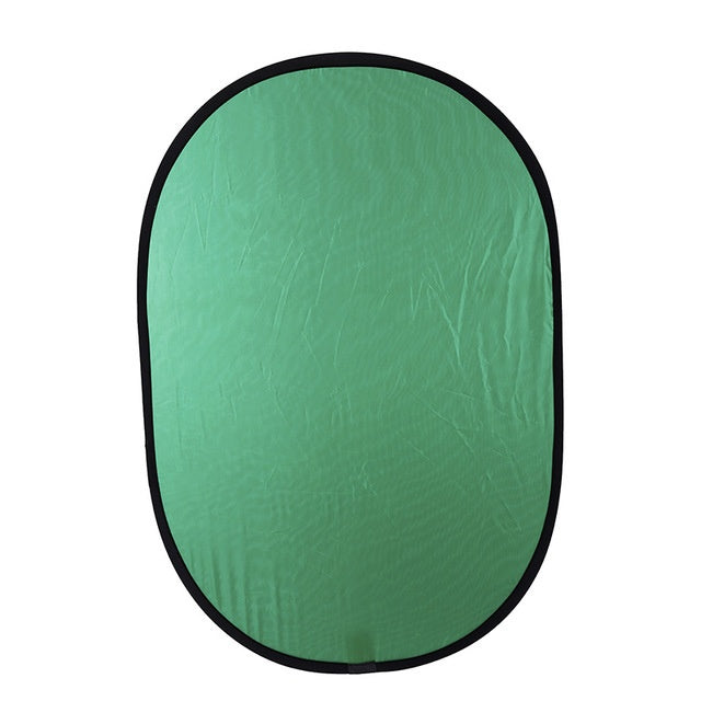 JMT-304586 Double-Sided Blue-Green Nylon Photography Background Board, 100 x 150CM, Portable with Carrying Bag