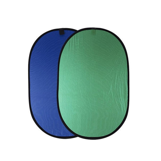 JMT-304586 Double-Sided Blue-Green Nylon Photography Background Board, 100 x 150CM, Portable with Carrying Bag