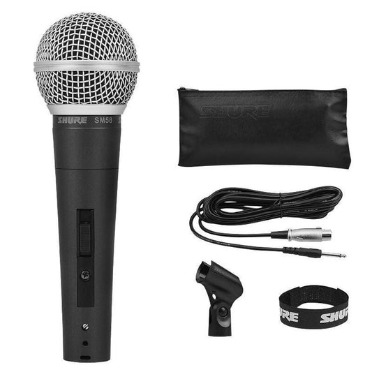 JMT-305546 Wired Dynamic Microphone with On/Off Switch and Wind Filter for Vocals