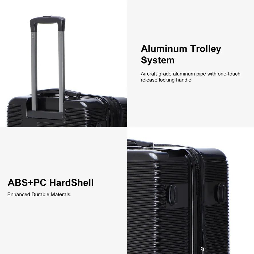 JMT-305930 Custom ABS and PC Hard Shell Luggage Travel Suitcase Set for Adventurers