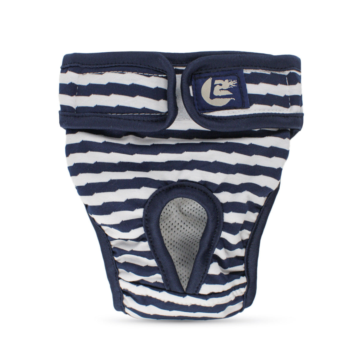 JMT-305994 Dog Menstrual Pants - Striped Physiological Pants in Blue, Red, and Brown, Sizes S to XXL
