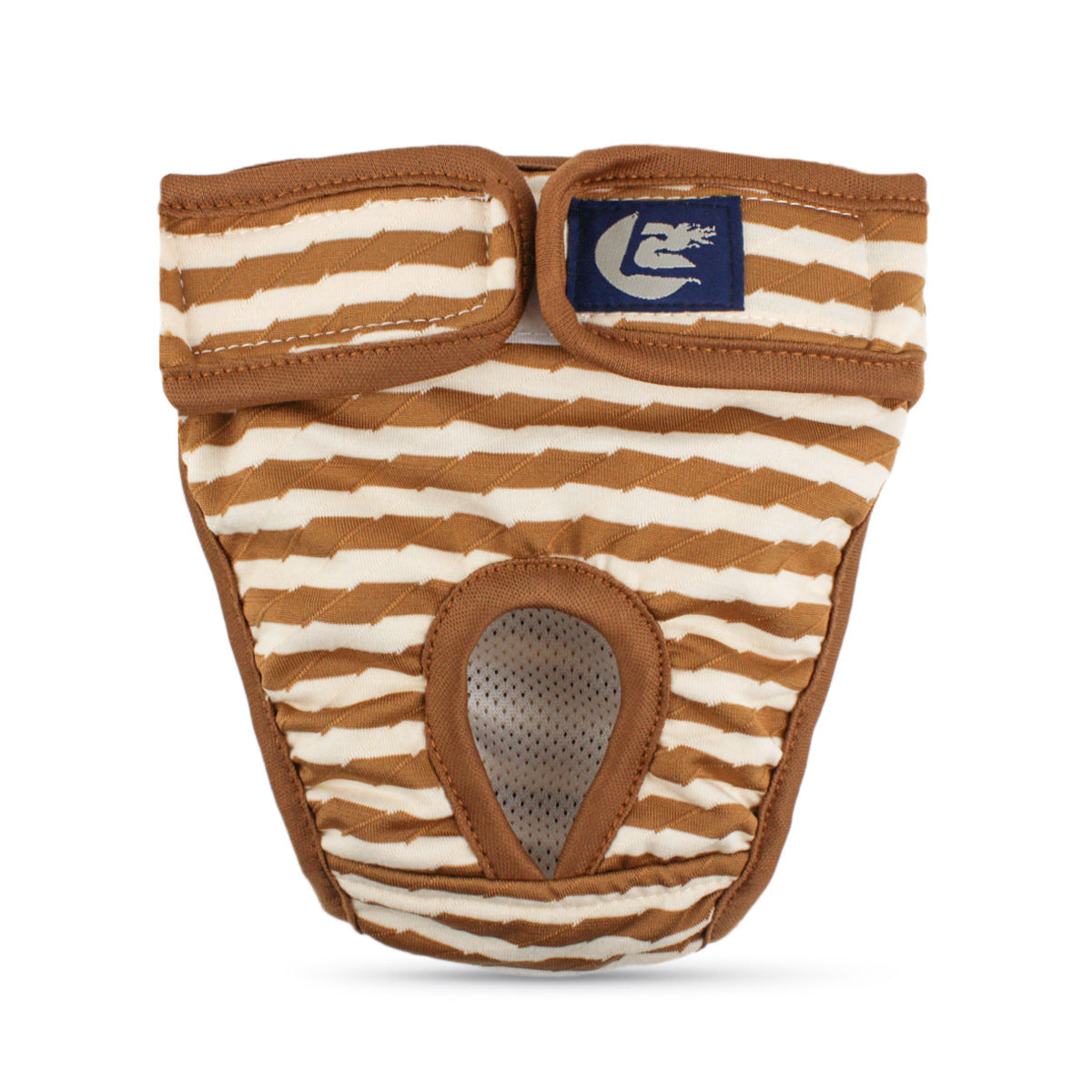 JMT-305994 Dog Menstrual Pants - Striped Physiological Pants in Blue, Red, and Brown, Sizes S to XXL