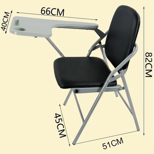 JMT-306122 Stackable Black Plastic Chairs for Training Rooms and Events